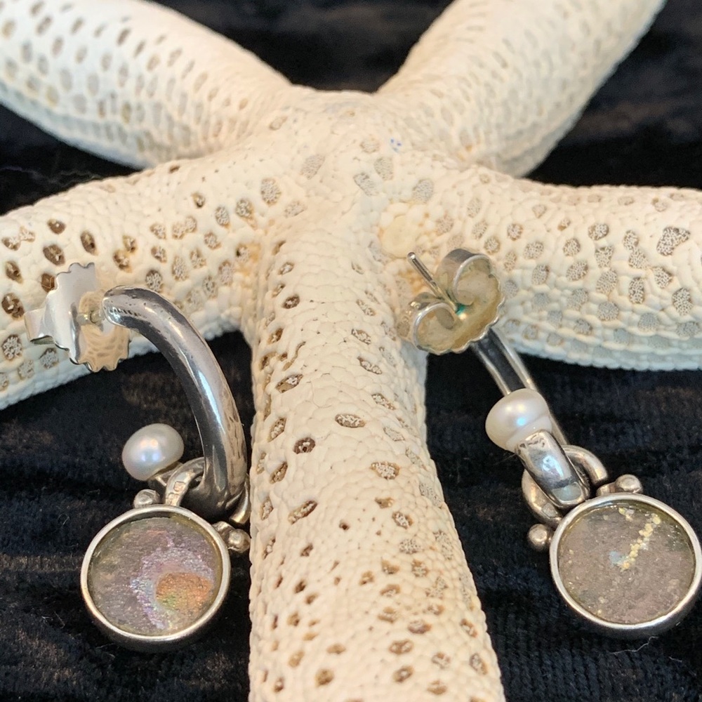 Sterling earrings handmade and signed